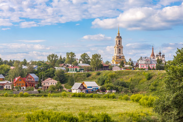 Wall Mural - Rizopoloshensky monastery in summer day, Suzdal, Golden Ring, Russia