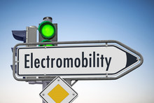 Electromobility Has The Right Of Way, The Signal Is Green