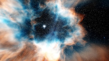 Wall Mural - Nebula and galaxies, planets in space, science fiction wallpaper. Beauty of deep space. Billions of galaxies in the universe. Cosmic art background 3d render