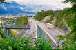 Verkehr auf der Brennerautobahn bei Innsbruck