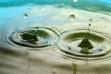 Close up of water droplet