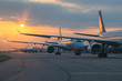 © heychli - Aircraft are closely line up for long term parking at taxiway of airport due to COVID-19