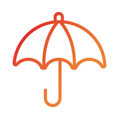 Poster - umbrella insurance gradient style icon