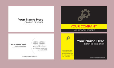 2 Flat And Modern Business Card