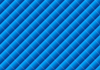 Poster - 3d rendering. Seamless modern Gradient blue color square grid pattern design wall art background.
