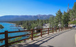 INCLINE VILLAGE, NEVADA, UNITED STATES - Oct 22, 2019: East Shore Trail multi use path in Lake Tahoe