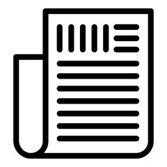 Poster - Agreement icon. Outline agreement vector icon for web design isolated on white background
