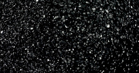 Wall Mural - fast-moving falling snowflakes. perfect for a blizzard vfx shot. moving in different directions with