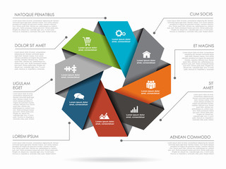 Infographic design template with place for your data. Vector illustration.