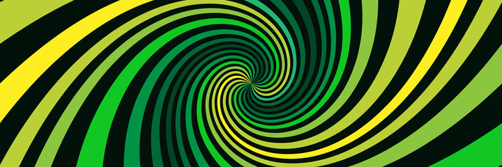 Canvas Print - Background with green spirals	