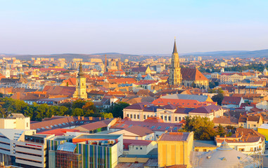 Sticker - Cluj Napoka skyline, Romania