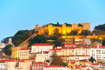 Sticker - Lisbon Castle view, Portugal