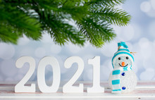 The New Year 2020. Decor And Decoration Of The Holiday Calendar And Christmas Cards.