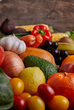 Fototapeta Kuchnia - Fresh Fruits and Vegetables from the Organic Market.