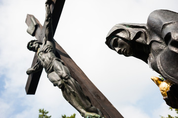 Statue of Jesus Christ on the Way of the Cross