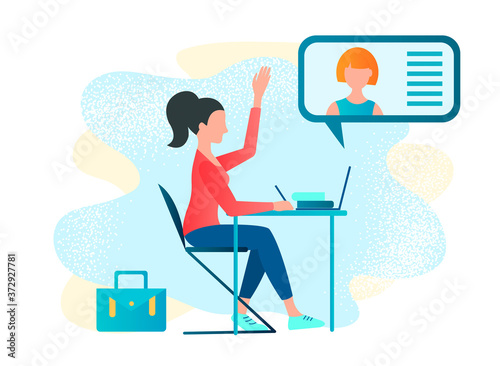 Online tutor, webinar, study, courses, master classes Wallpaper Mural