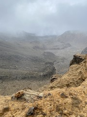 Canvas Print - Montagne volcanique du parc Tongariro, Nouvelle Zélande