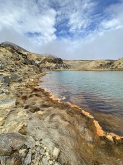 Canvas Print - Lac volcanique du parc Tongariro, Nouvelle Zélande