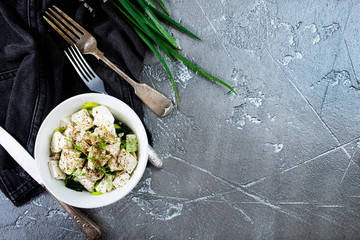 Canvas Print - salad with feta