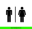 © alya - People toilet icon vector logo design template