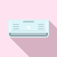 Poster - cold air conditioner icon. flat illustration of cold air conditioner vector icon for web design