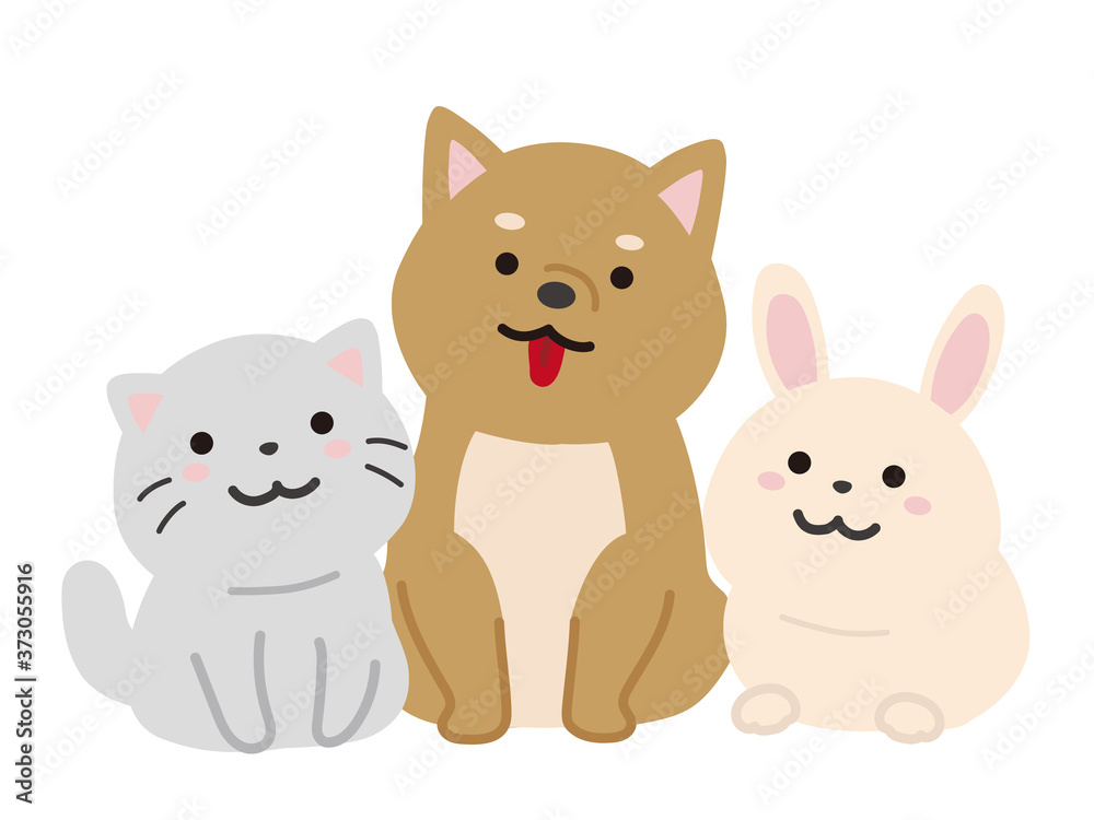 仲良しな動物達のベクターイラスト 猫と犬とうさぎ Dcn Gallery 仲良しな動物達のベクターイラスト 猫と犬とうさぎ Dcn Gallery