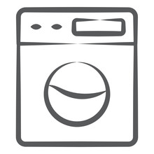 

An Editable Icon Design Of Washing Machine, Vector In Trendy Line Style 
