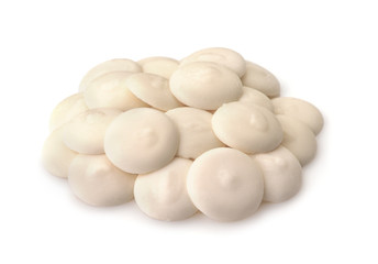 Wall Mural - Pile of white chocolate buttons