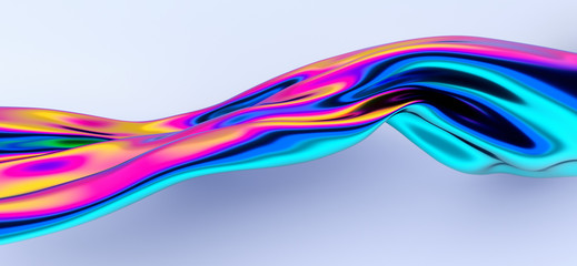 Poster - abstract 3d render, background design, modern illustration