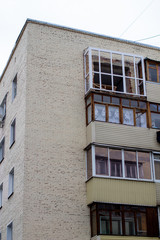 Poster - Glazing of a balcony in an apartment of a multi-storey residential building