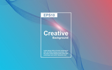 Aufkleber - Modern gradient background with abstract shapes. Vector 3d flow, liquid, and fluid composition. Motion dynamic illustration template can use for presentation, cover flyer, poster, landing page web