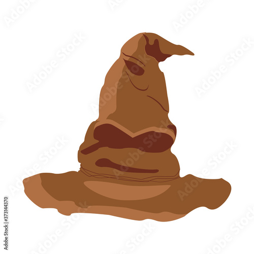 Fotomural Gryffindor magic hat isolated on a white background