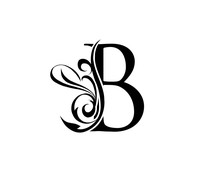 Elegant Letter B. Graceful Royal Style. Calligraphic Arts Logo. Vintage Drawn Emblem For Book Design, Brand Name, Stamp, Restaurant, Boutique, Hotel.