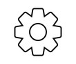 © NAVIN - Vector illustration of settings symbol, gear icon, web icon, account concept icon, tool, setting icon on isolated background.