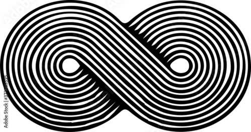 Cuadros en Lienzo infinity sign on white background