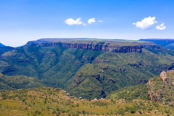 The magnificent landscape of the Drakensberg mountains in KwaZulu Natal, South Africa