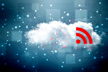 Poster - 2d illustration WiFi symbol sign
