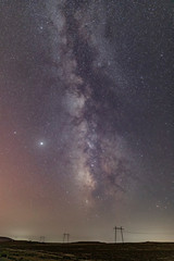 Wall Mural - milky way over gobustan hills