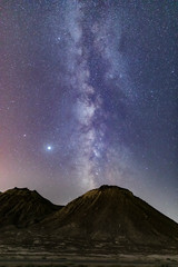Wall Mural - milky way over gobustan hills