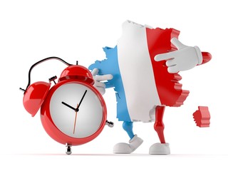 Sticker - France character with alarm clock