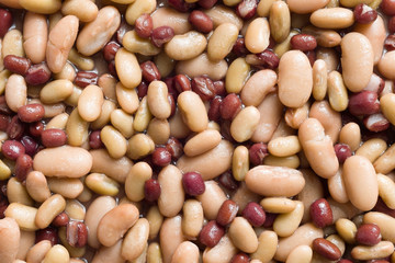 Poster - mixed bean salad food background