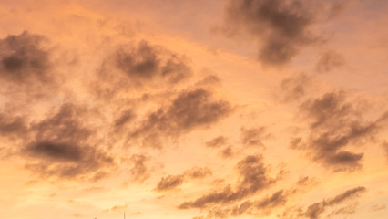 Wall Mural - sunset cloudy background