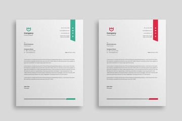 Abstract Corporate Business Style Letterhead Design Vector Template For Your Project. Simple And Clean Print Ready Design, Elegant Flat Design Vector Illustration.