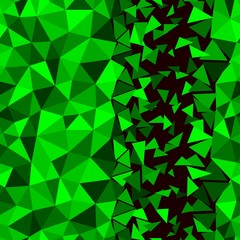 Canvas Print - abstract multicolor emerald green background. vector polygonal design
