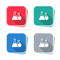 Wall Mural - Chemical compounds icon on square button