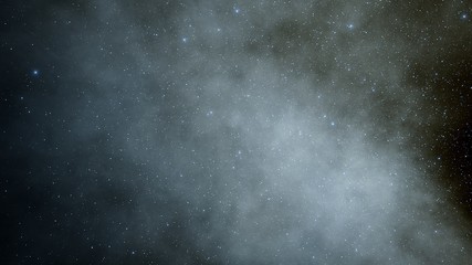 Stars in sky, starry night starlight shine of milky way, space cosmic background, starry background 3d render