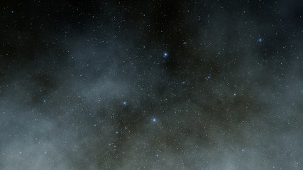Stars in sky, starry night starlight shine of milky way, space cosmic background, starry background 3d render