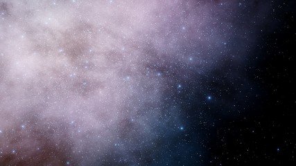 Stars in sky, starry night starlight shine of milky way, space cosmic background, starry background 3d render