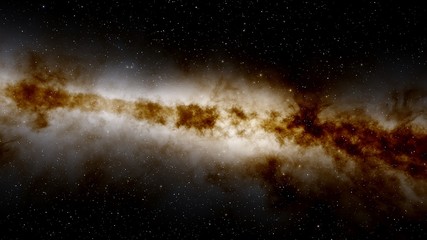 Stars in sky, starry night starlight shine of milky way, space cosmic background, starry background 3d render