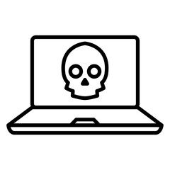 Poster - Hacker attack icon